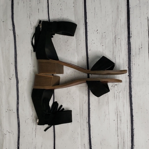 Rock + Candy Block Heel Black Sandal Size 10 - Picture 5 of 8